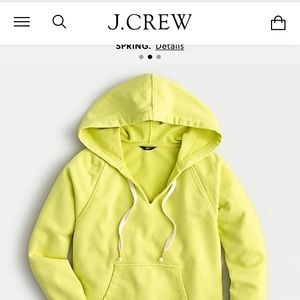 J Crew bright sweatshirt with hood